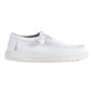 HEY DUDE WALLY SOX IN TESSUTO BIANCO