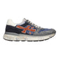 PREMIATA 7215 MCIK IN CAMOSCIO E TESSUTO AZZURRO/GRIGIO/ARANCIO