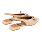 ANGEL ALARCON 010530B CHANEL BASSO A PUNTA CON FIOCCO IN PELLE LUCIDA BEIGE