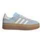 ADIDAS GAZELLE BOLD IN CAMOSCIO AZZURRO BANDE BIANCHE