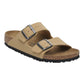 BIRKENSTOCK ARIZONA BIRKIBUC NABUCK LATTE CREAM (BEIGE)