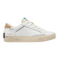 CRIME LONDON DISTRESSED IN PELLE BIANCA/BEIGE