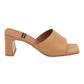 ANGEL ALARCON 139528Q CIABATTA IN PELLE CUOIO CON PUNTA  ETACCO QUADRATO