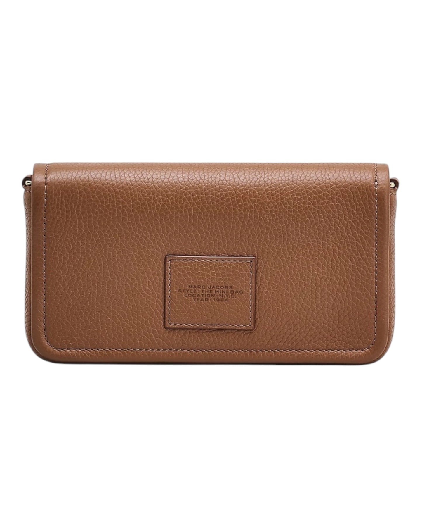 MARC JACOBS THE LEATHER MINI IN PELLE CUOIO