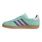 ADIDAS GAZELLE INDOOR IN CAMOSCIO VERDE TIFFANY BANDE VIOLA