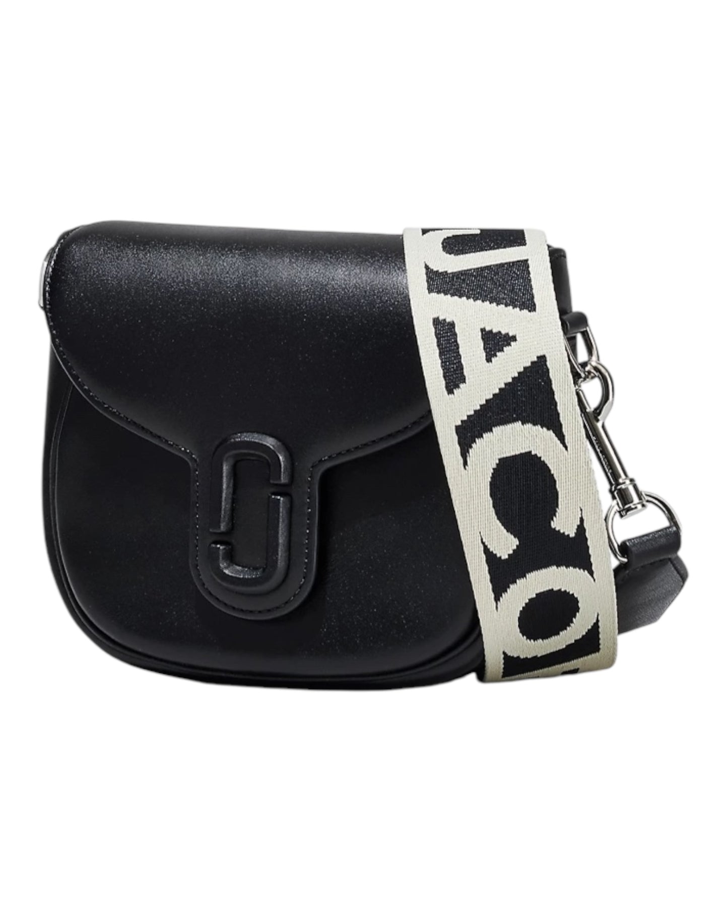 MARC JACOBS THE COVERED SADDLE IN PELLE NERA