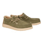 HEY DUDE WALLY WORKWEAR IN TESSUTO VERDE