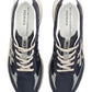 PREMIATA MOERUN 7306 IN CAMOSCIO E TESSUTO BLU