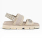 MOU BIO SANDAL LOGO BEIGE