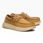 HEY DUDE WALLY COMF WORN 2LS BONE BROWN