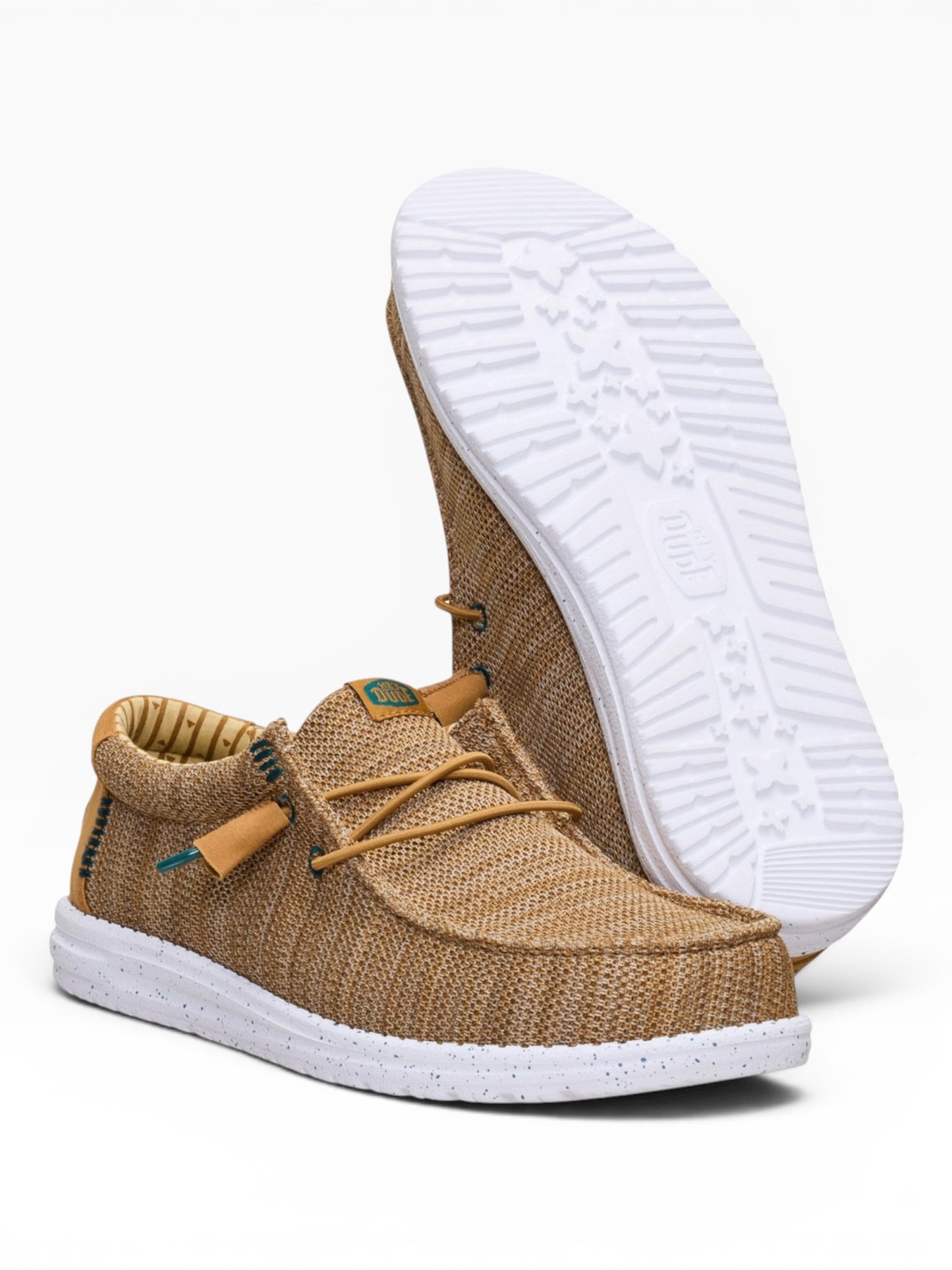 HEY DUDE WALLY STR SOX 2LI BONE BROWN