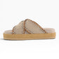 MOU CRISS CROSS STITCH BEIGE/ORO