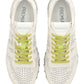 PREMIATA ERIC 7268 IN CAMOSCIO TRAFORATO BIANCO LACCI FLUO