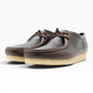 CLARKS WALLABEE DARK BROWN