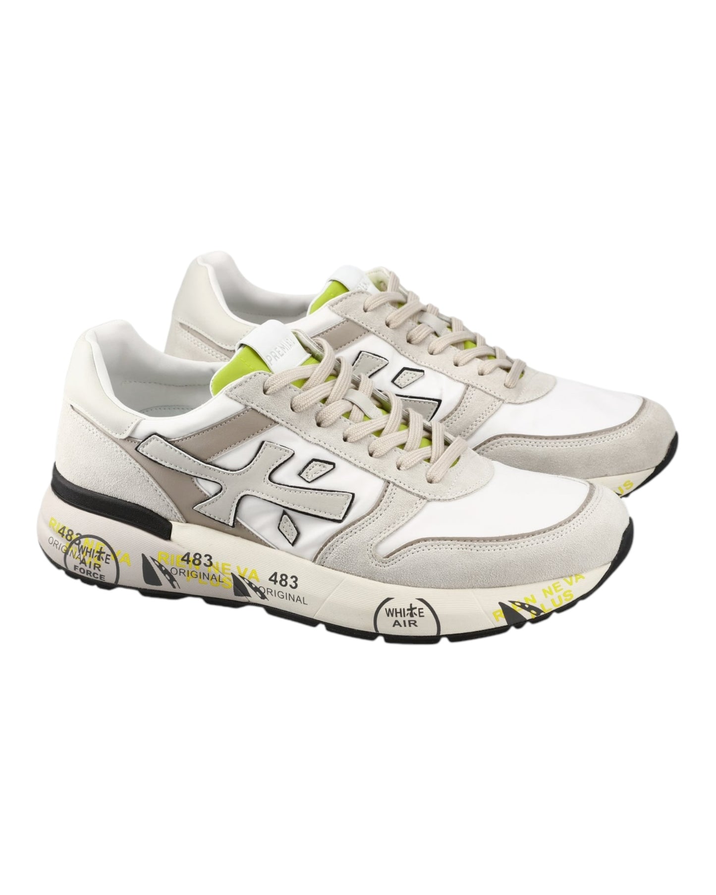 PREMIATA MICK 7212 IN CAMOSCIO GRIGIO/BIANCO