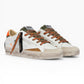 CRIME LONDON SK8 DELUXE 19101 BIANCO/ARANCIO