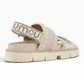 MOU BIO SANDAL LOGO BEIGE