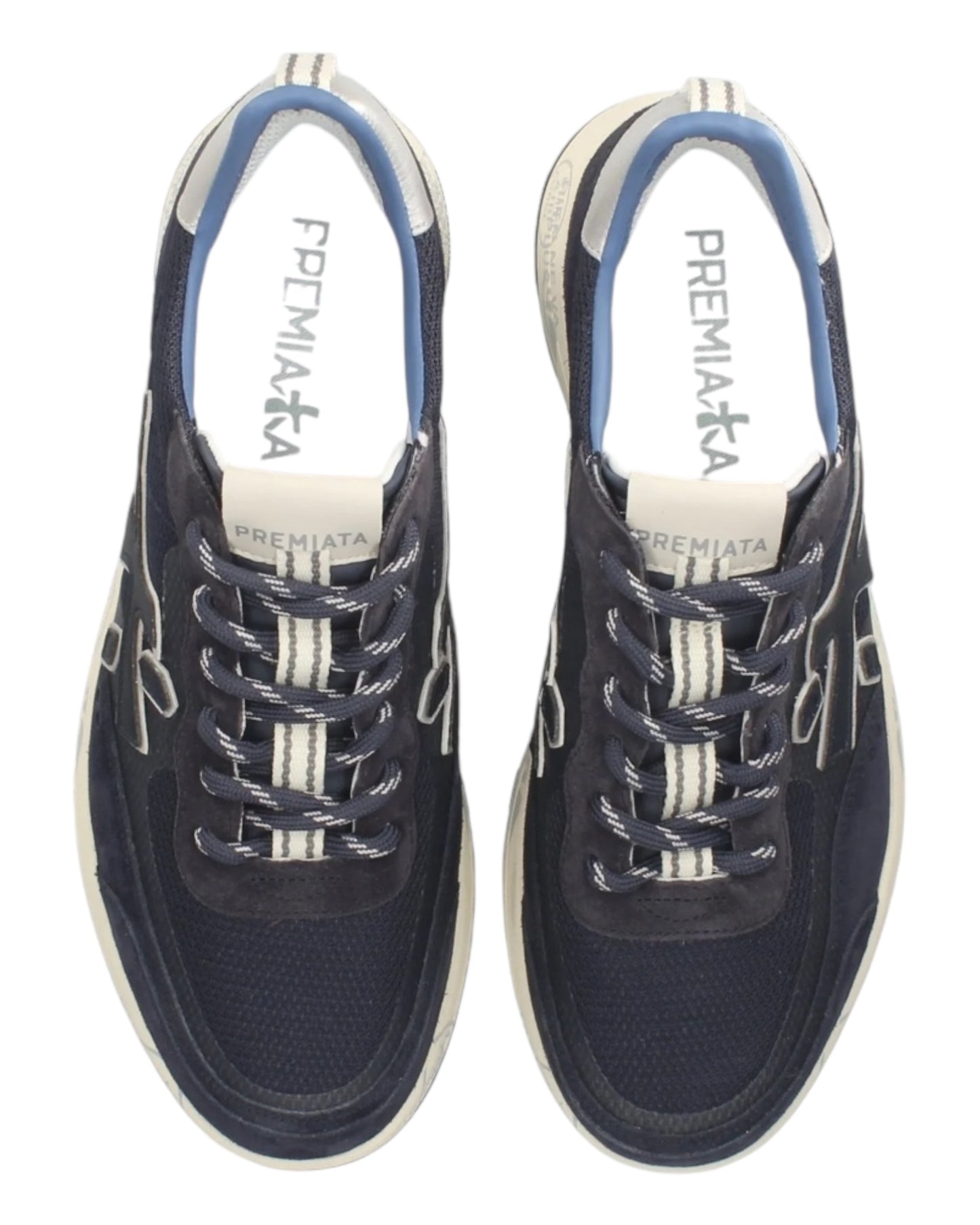 PREMIATA NOUS 6857 IN CAMOSCIO/TESSUTO BLU