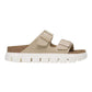 BIRKENSTOCK PAPILLO 9094102 ARIZONA PAP CHUNKY IN PELLE BEIGE SANCASTLE