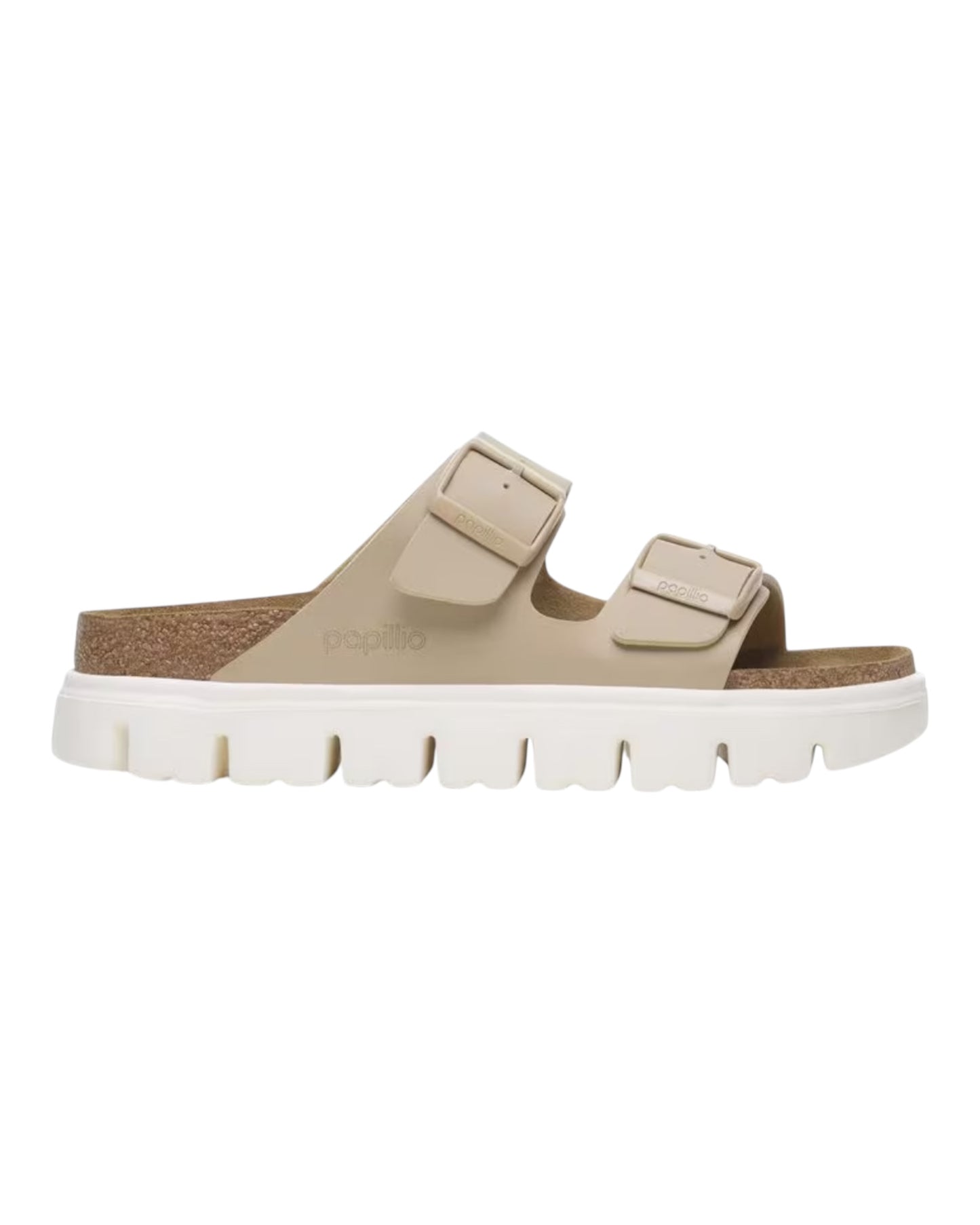 BIRKENSTOCK PAPILLO 9094102 ARIZONA PAP CHUNKY IN PELLE BEIGE SANCASTLE