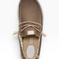 HEY DUDE WALLY STR CANVAS 2LN TEAK BROWN