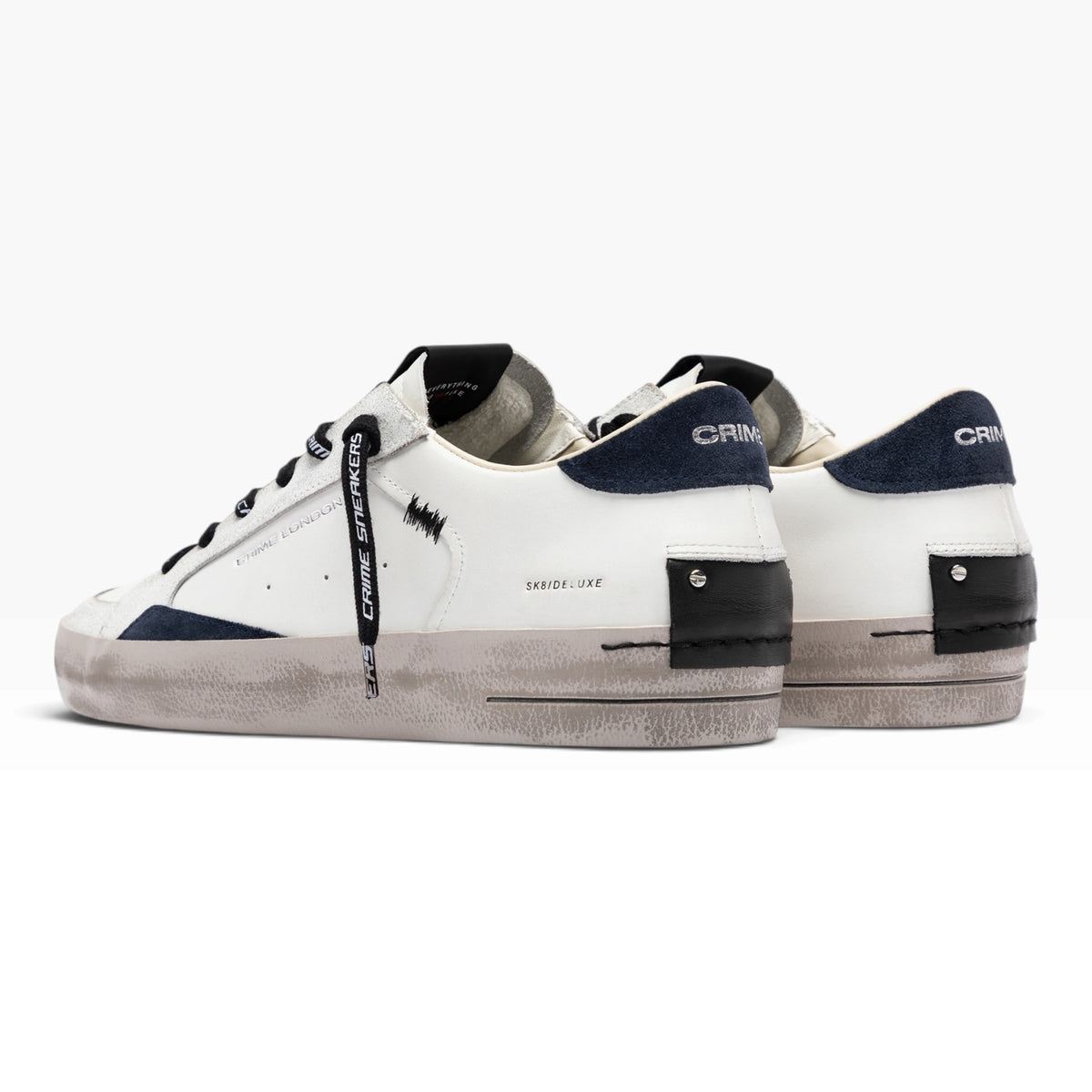 CRIME LONDON SK8 DELUXE 10102 BIANCO/BLU