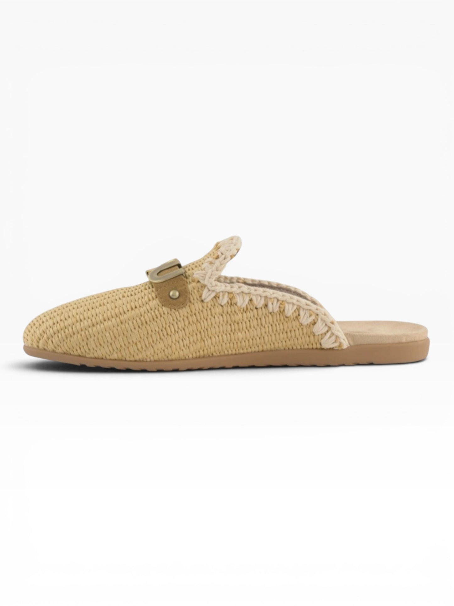MOU BALL OPEN RAFIA BEIGE MARRONE