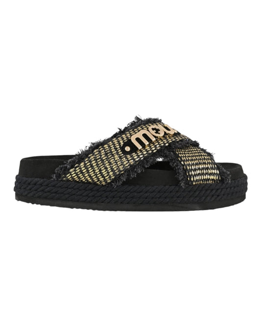 MOU RAFFIA CRISS CROSS RMBLA NERA/ORO