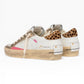 CRIME LONDON SK8 DELUXE WEDGE 29153 BIANCO/ORO/ANIMALIER