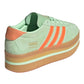 ADIDAS GAZELLE STACK IN CAMOSCIO VERDE LOGO ARANCIO