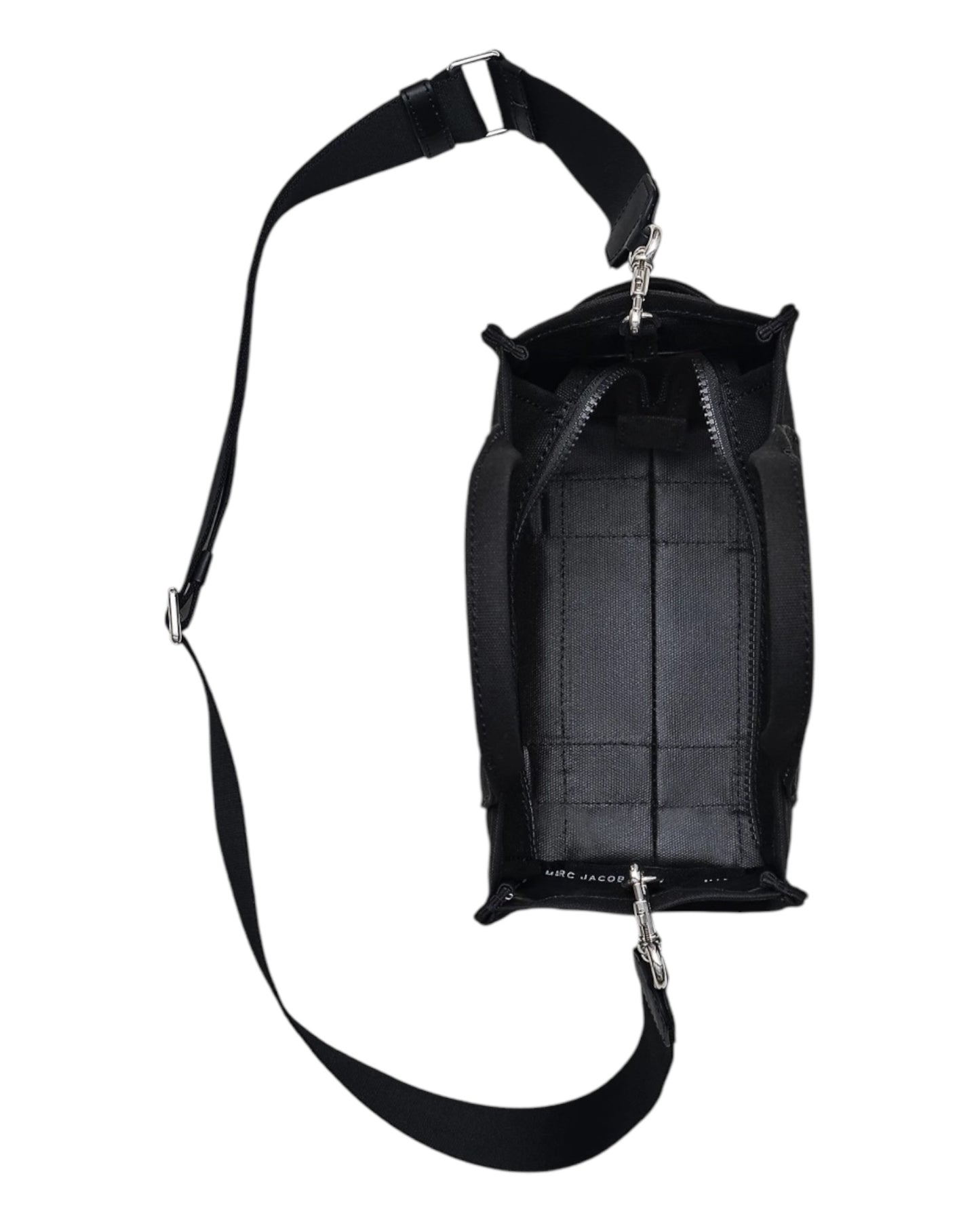 MARC JACOBS THE TOTE BAG SMALL IN TESSUTO NERO