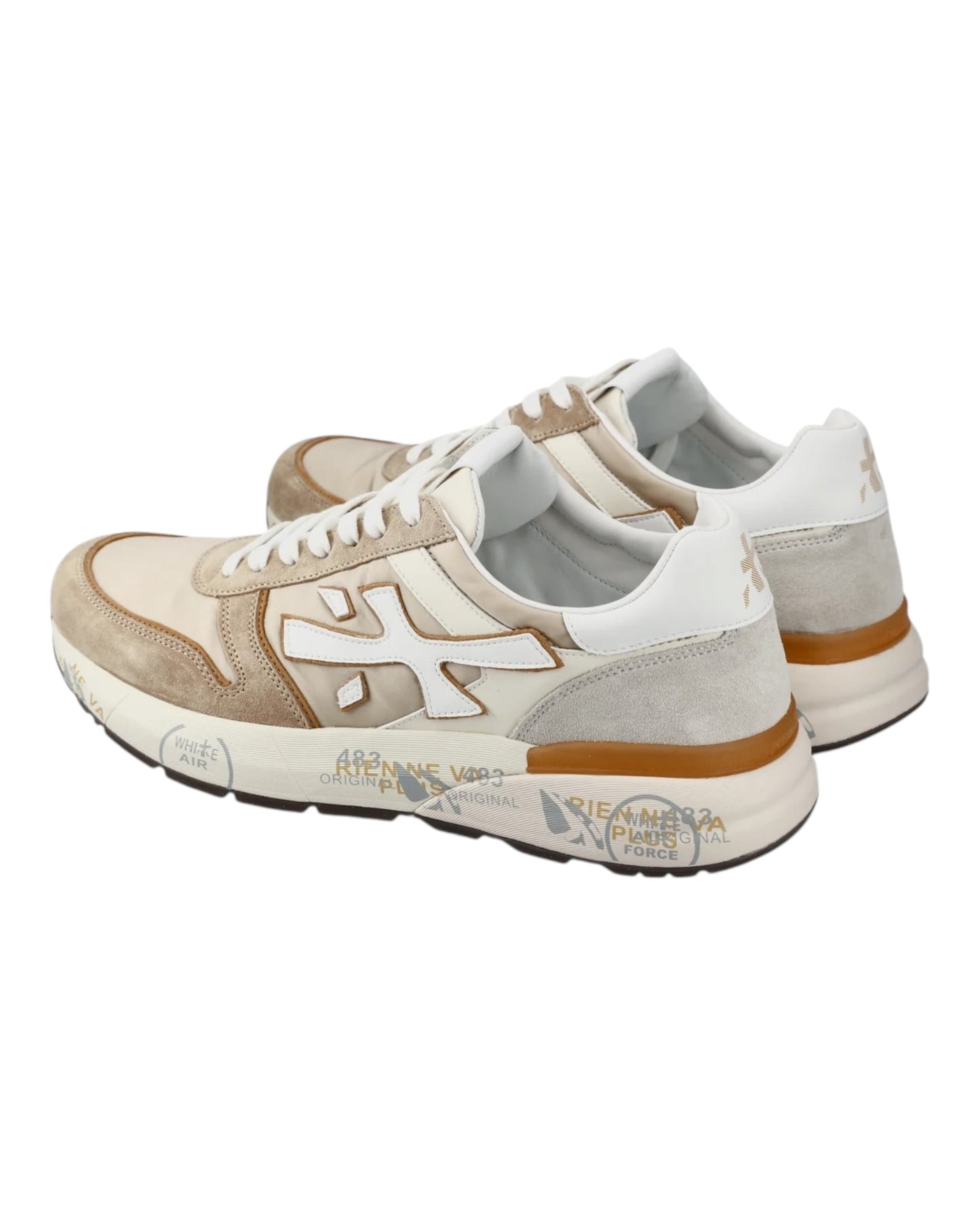 PREMIATA MICK 7213 IN CAMOSCIO BEIGE/BIANCA
