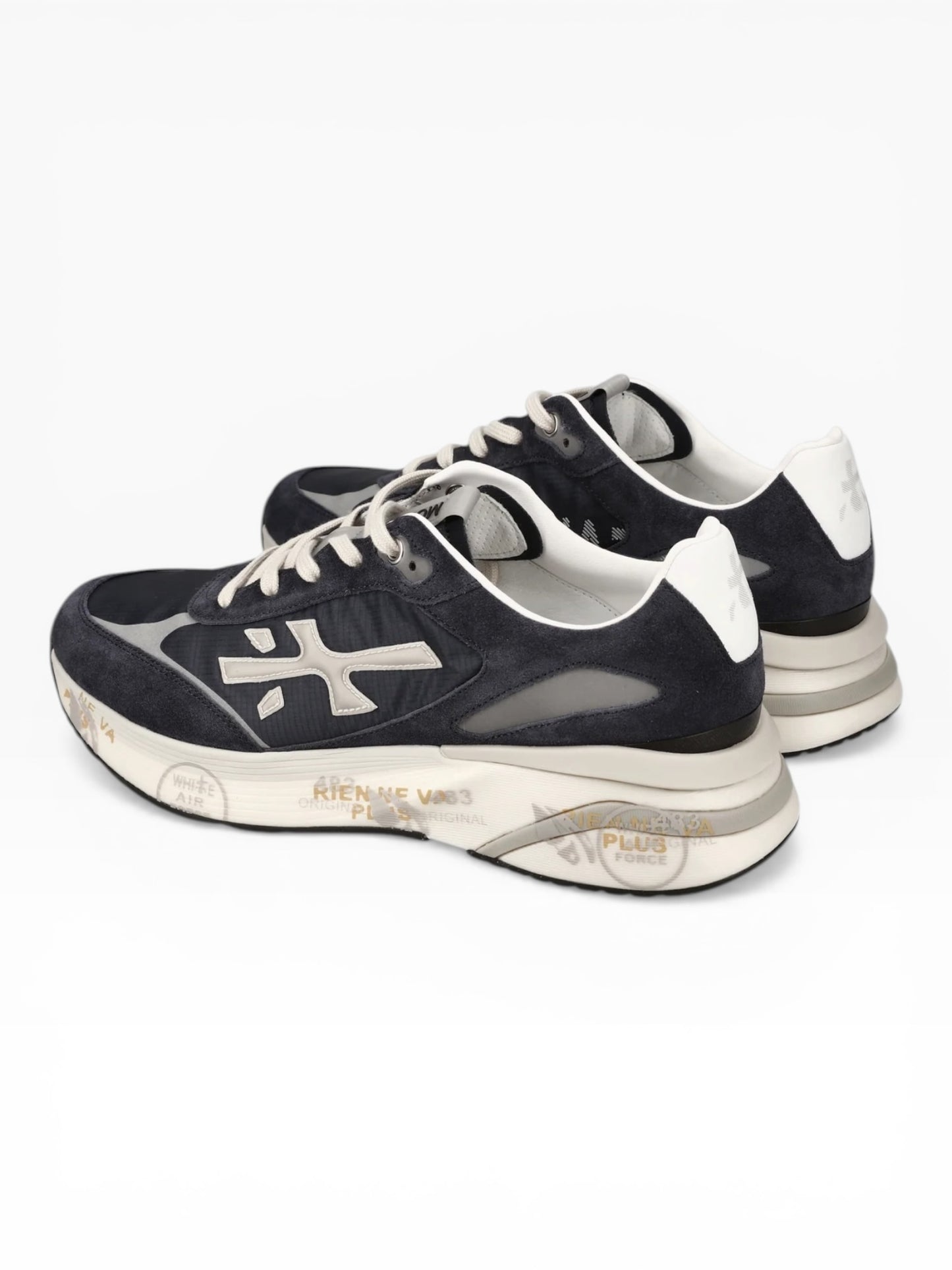 PREMIATA MOERUN 7306 IN CAMOSCIO E TESSUTO BLU