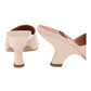 ANGEL ALARCON 125750Z CIABATTA CON TACCO IN PELLE BEIGE