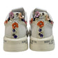 PREMIATA BELLE 6709 PELLE BIANCA TALLONCINO FLOWER