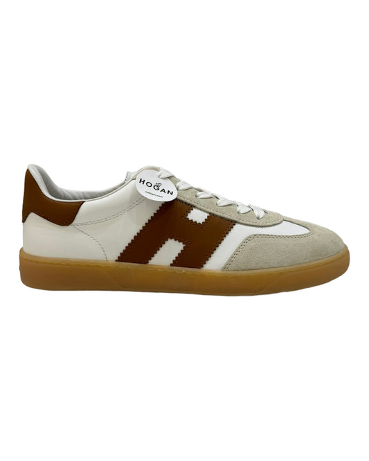 HOGAN 6470 HXM IN PELLE BIANCA/CUOIO