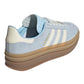 ADIDAS GAZELLE BOLD IN CAMOSCIO AZZURRO BANDE BIANCHE