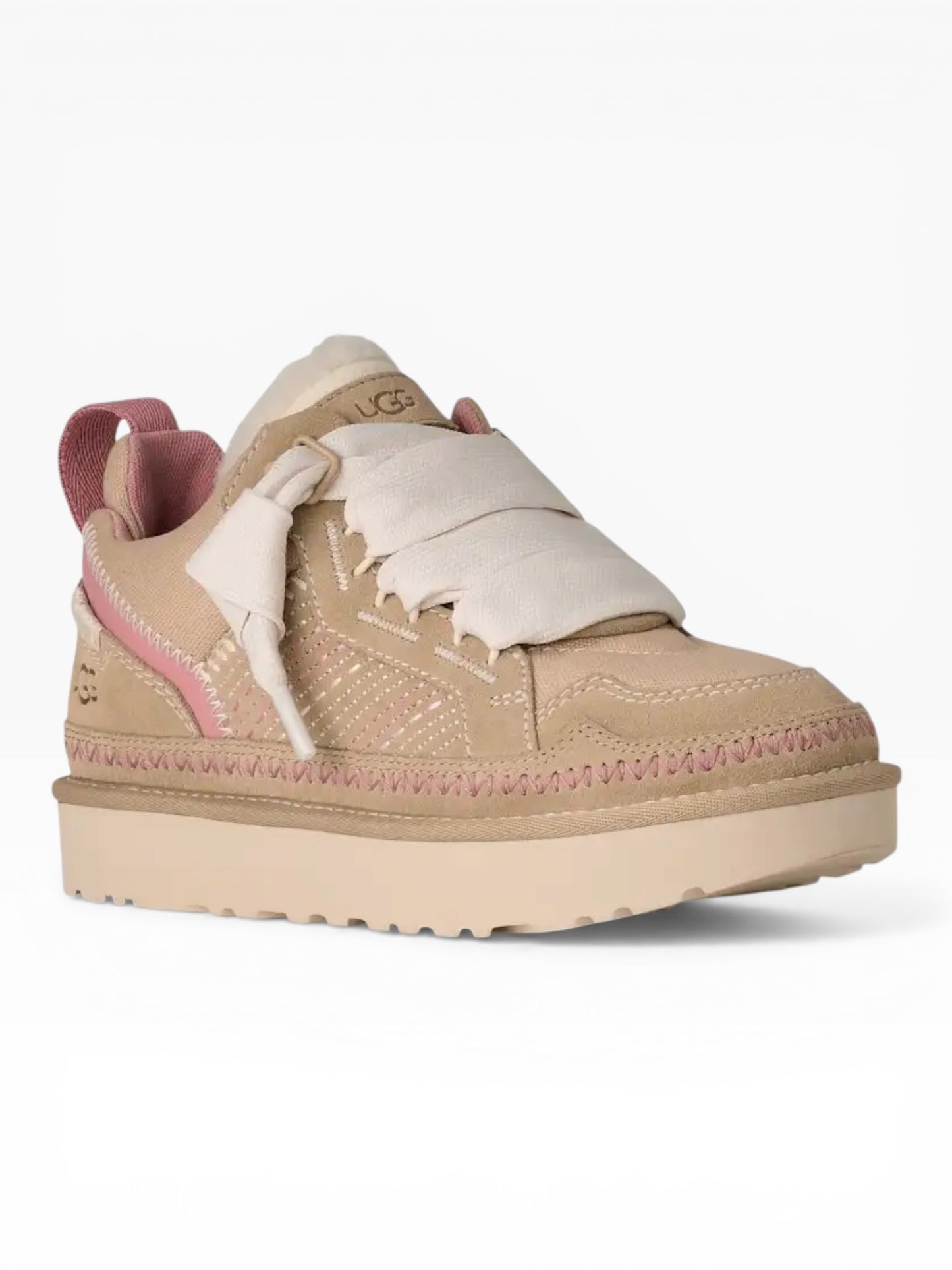 UGG SNEAKERS LOWMEL MEADOW BEIGE/ROSA