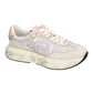 PREMIATA CASSIE 73837 IN CAMOSCIO E TESSUTO BEIGE/ROSA