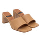 ANGEL ALARCON 139528Q CIABATTA IN PELLE CUOIO CON PUNTA  ETACCO QUADRATO