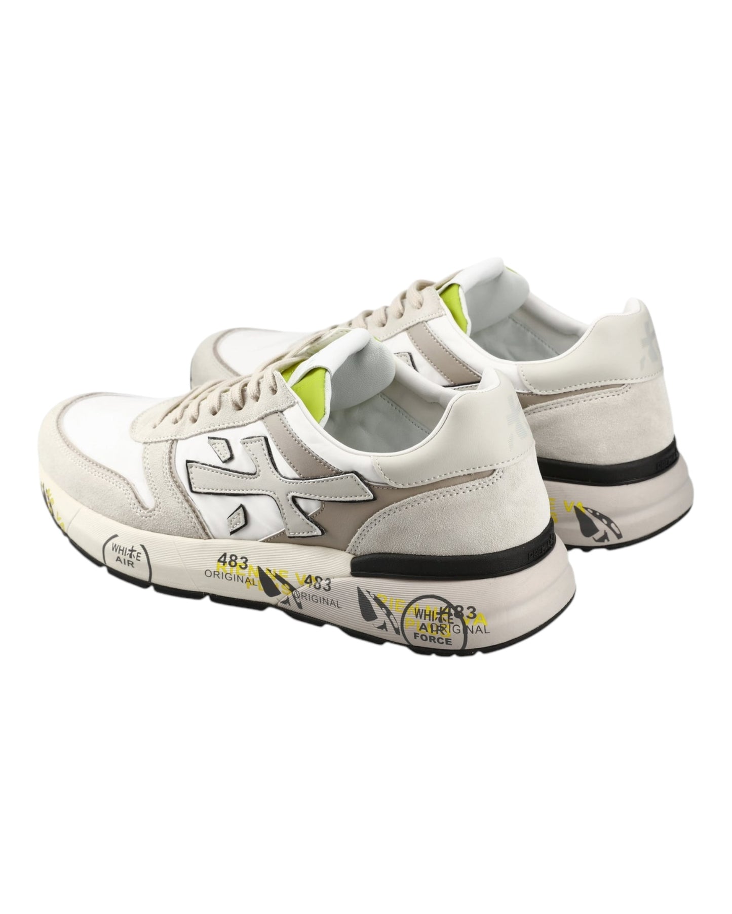 PREMIATA MICK 7212 IN CAMOSCIO GRIGIO/BIANCO