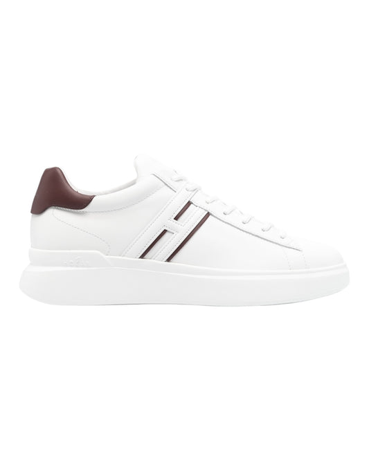 HOGAN 5800 HXM PELLE BIANCA/BORDEAUX