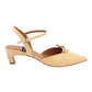 ANGEL ALARCON 050480A CHANEL CON FIOCCHETTO IN PELLE LUCIDA BEIGE