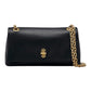 MARC JACOBS THE DUAL CHAIN MINI BAG IN PELLE NERA