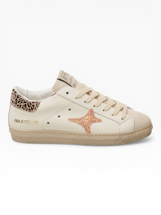 AMA BRAND 4502 SNK BIANCO/ROSA/ANIMALIER
