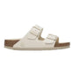 BIRKENSTOCK ARIZONA RIVET LOGO PELLE INTRECCIATA BIANCO