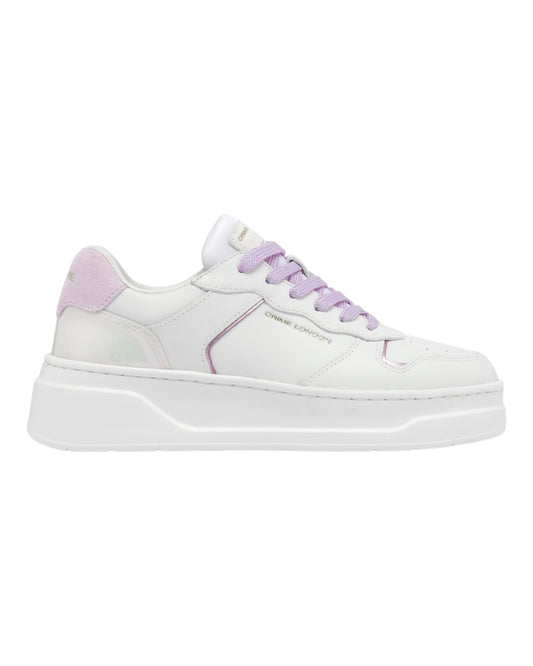 CRIME LONDON MAGNETIC IN PELLE BIANCA/VIOLA