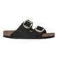 BIRKENSTOCK BIG BUCKLE IN NABUK NERO