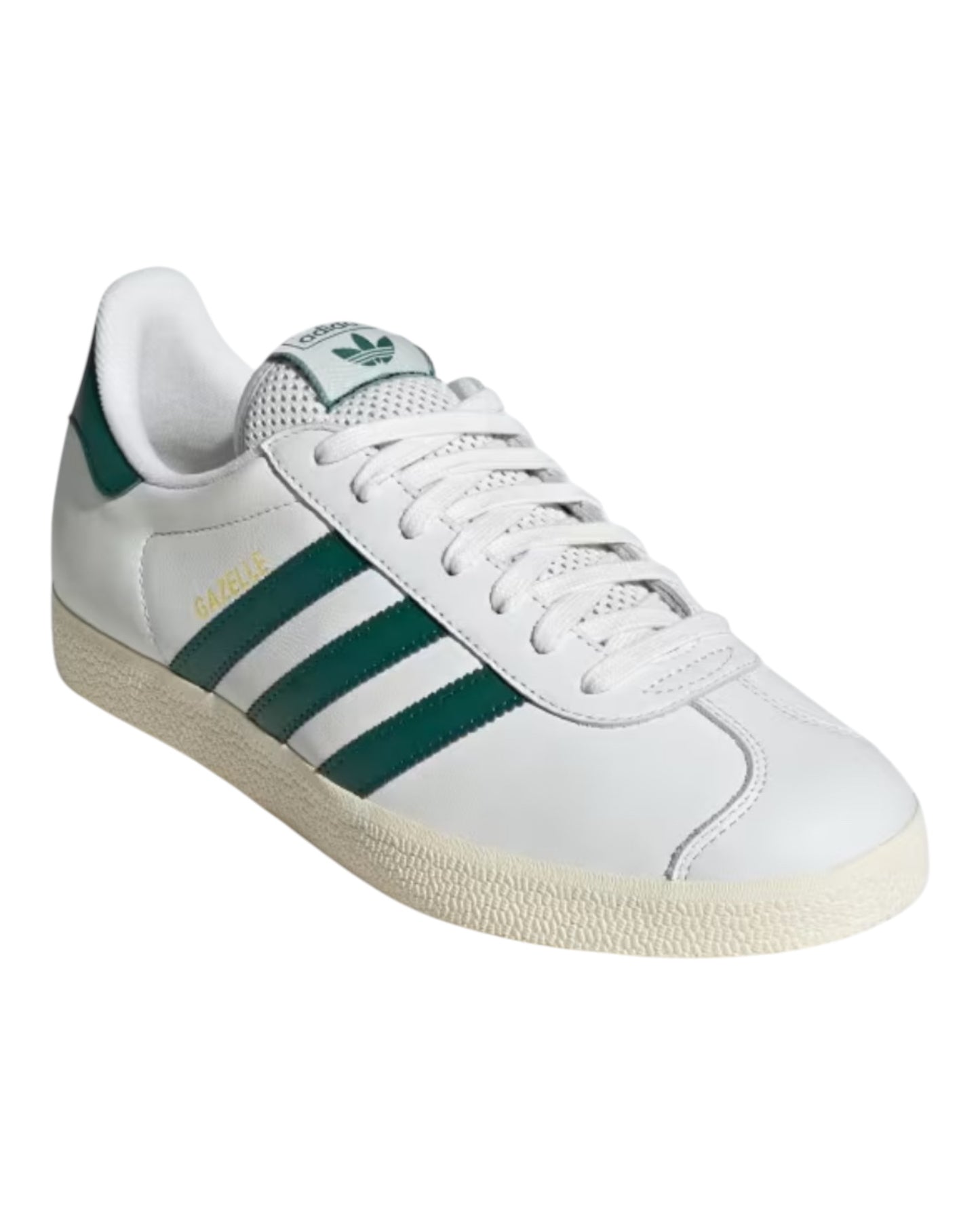 ADIDAS GAZELLE LEATHER BIANCA/VERDE