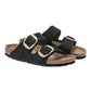 BIRKENSTOCK BIG BUCKLE IN NABUK NERO